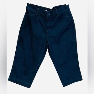 St John’s Bay Women’s Capri Pants, Dark Blue,‎ Size 10P